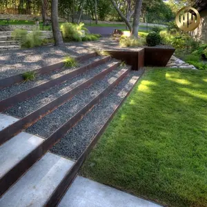 花园Uniqe设计Corten钢简单金属草坪边缘