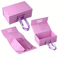 Boîte à perruque en papier pliable magnétique avec logo personnalisé de luxe