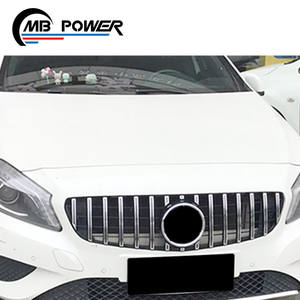 Rejilla delantera de material ABS para coche, parrilla frontal de estilo GT, Clase A, apta para 2012-2015, W176, A180, <span class=keywords><strong>A200</strong></span>, A260, <span class=keywords><strong>precio</strong></span> de fábrica - Product Image 3