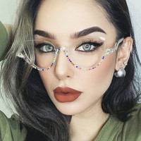 Cozysee, gafas ópticas de PC transparentes a la moda de lujo, montura de gafas con forma de ojo de gato para mujer, gafas para miopía para hombre, patrón Floral, 3 colores