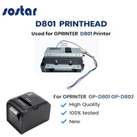 Modul Printer D801 Baru untuk Kepala Printer Label Thermal Gprinter GP-D801 GP-D802 28 Pin Stok Siap Grosir Suku Cadang Printer