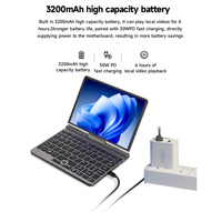 Mini ordinateur portable de poche 10 pouces, 16 Go de RAM, Windows 10/11, ordinateur portable portable