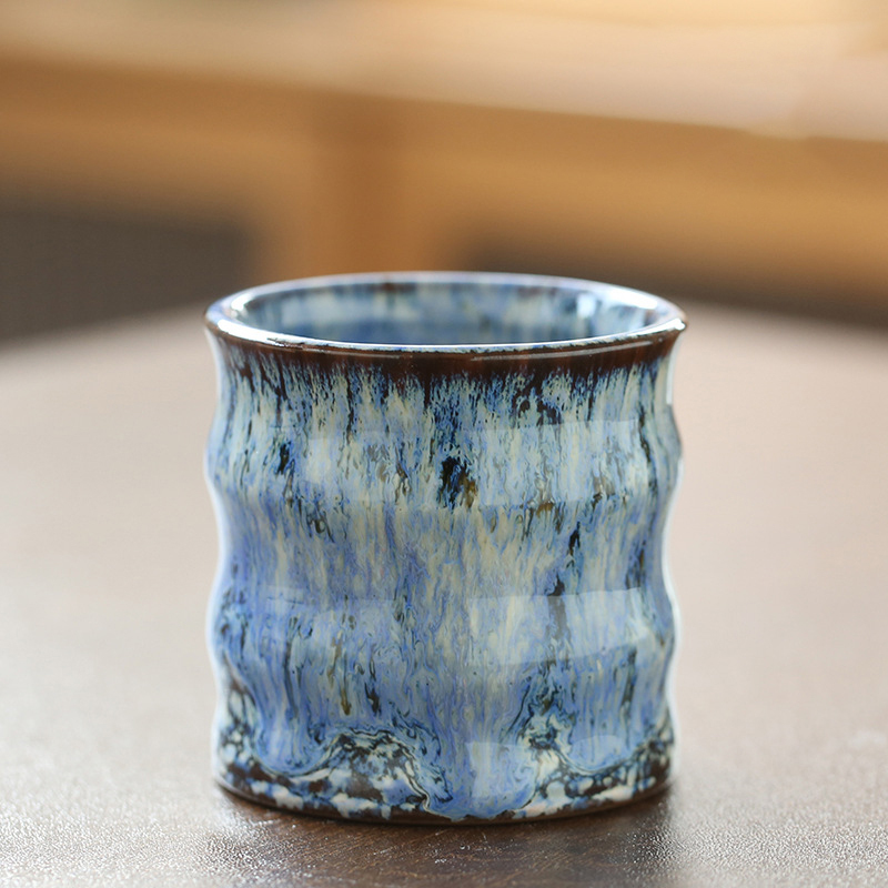 marron et bleu