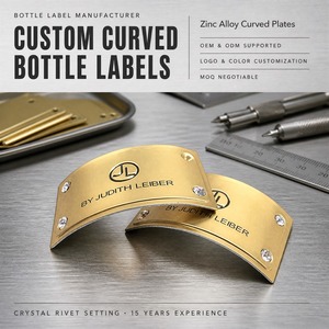 Placas de Aleación de Zinc con Logotipo Personalizado, Emblemas Metálicos Plateados Pulidos Grabados para Fabricantes de Botellas de Whisky, OEM, ODM, Pedidos al por Mayor - Product Image 5