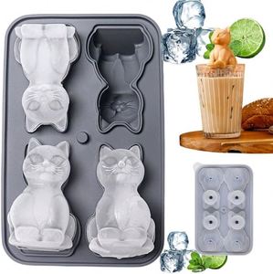 Bac à glaçons en silicone réutilisable, non toxique, pour whisky et cocktails, sans BPA, moule à démoulage facile - Product Image 3