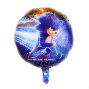 บอลลูนฟอยล์ทรงกลม <span class=keywords><strong>Sonic</strong></span> ขนาด18นิ้ว,ลูกโป่งฟอยล์ลายการ์ตูนรูปเม่นสำหรับของเล่นเด็กสุขสันต์วันเกิด - Product Image 2
