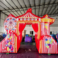 PVC extérieur sauter carnaval thème fête événement carnaval arc décorations d'entrée tente de cirque gonflable carnaval arc entrée
