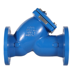 Wye Duktiles Gusseisen <span class=keywords><strong>DN50</strong></span> Flansch <span class=keywords><strong>PN16</strong></span> mit Edelstahlfilter für Wasser mittlerer Temperatur, Y-Sieb, Herkunft Shanghai - Product Image 1