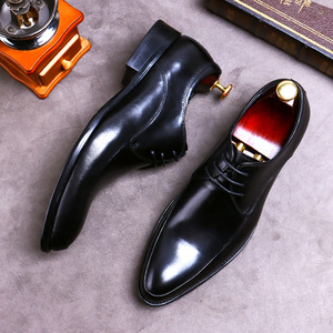 2026 New Design High-Quality Luxury Comfortable Leather Men's Thick-Topped Oxford <b>Shoes</b> - Product Image 4