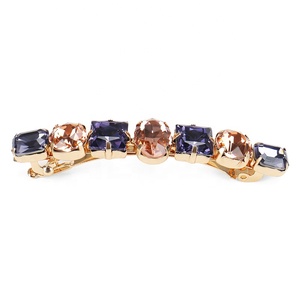 Pinces à <span class=keywords><strong>cheveux</strong></span> en cristal pour femmes, pinces à <span class=keywords><strong>cheveux</strong></span> de luxe, travail à la main, Barrettes rondes, délicates, tendance, - Product Image 6
