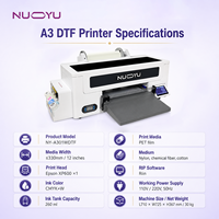 Nouvelle imprimante DTF A3 pour film PET, machine XP600 CMYK avec encre pigmentée blanche et four de séchage pour transfert sur tissu coton/nylon