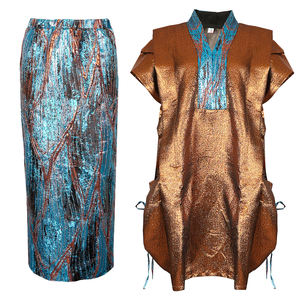 H&D S10722 Ensemble <span class=keywords><strong>Jupe</strong></span> Africaine Boubou de Haute Qualité en Polyester, Ensemble Deux Pièces Tendance Dashiki pour Femme - Product Image 6