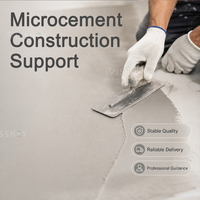 Sol en microciment imperméable sans joint pour salle de bain avec peinture à base d'eau Microcemento