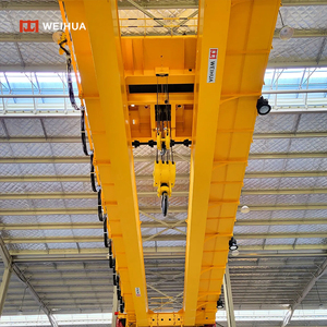 מחיר תחרותי, סוג QD, הרמה לגובה 20 מטר, קיבולת 75 טון, 100 טון, 125 טון, 160 טון, 200 טון, 300 טון, עגורן גשר בעל קורה כפולה עם וו, למוסך - Product Image 3
