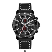 Jam Tangan Kuarsa Tahan Air untuk Pria, Arloji Mewah Baru Tahan Air dengan Fitur Kalender Tanggal Analog Chronograph Safir
