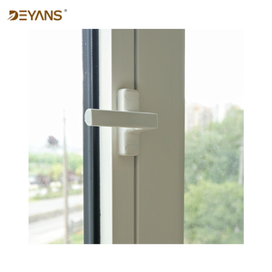 PVC trắng ra Ngoài Cửa Sổ xoay cửa sổ đôi kính cửa sổ nhôm - Product Image 3