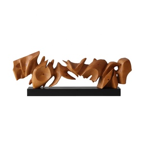 Sculpture <span class=keywords><strong>en</strong></span> <span class=keywords><strong>bois</strong></span>, fibre de verre, artisanat <span class=keywords><strong>en</strong></span> <span class=keywords><strong>bois</strong></span> personnalisé, artisanat <span class=keywords><strong>en</strong></span> résine, décoration d'hôtel, œuvre d'art pour la maison, art abstrait sculpté, art de bureau moderne - Product Image 1