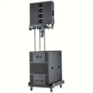 Falante ao ar livre profissional Boutum Patenteado sistema de PA TF7 7200W de alta potência equipamentos de som para eventos de grande porte