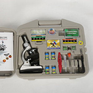 Fournisseur direct d'usine de 1200 microscopes pour enfants, boîtes à outils d'enseignement et d'expérimentation pour étudiants, et ensembles assemblés. - Product Image 3