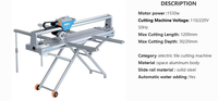 Machine de découpe de carreaux de céramique électrique QX-zd-1200 Wandeli, chanfreinage spécial en pierre, rainurage, meulage