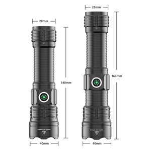Mạnh mẽ công suất cao NGOÀI TRỜI 3 chế độ 1500m trắng Lazer ánh sáng có thể sạc lại USB-C <span class=keywords><strong>LED</strong></span> Torch chiến thuật ánh sáng đèn pin - Product Image 5