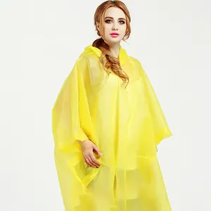 Dd2511 Doorschijnende Vrouwen Wandelen Regenmantel Outdoor Fietsen Eva Regenkleding Volwassen Dikke Regenjas Poncho Met Capuchon