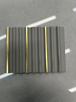 Vente en gros de nouvelles fonctionnalités Panneaux muraux en bois Taille intérieure 120*10 Golden Line Factory Panneau mural Panneau intérieur multicolore