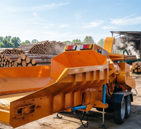 Broyeur de bois industriel lourd 5TPH avec marteaux résistants à l'usure pour le traitement des palettes et des caisses dans les hubs logistiques