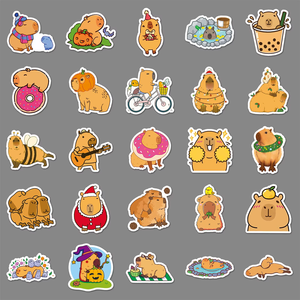 54 autocollants décoratifs de vacances en PVC écologique, imperméables, découpés, vernissés brillants, personnalisables, avec motifs de pommes de terre amusantes et de graffitis de dessins animés - Product Image 2