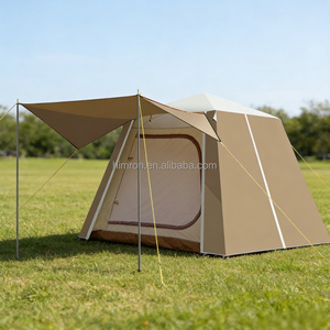 Tente de <span class=keywords><strong>camping</strong></span> familiale de haute qualité, double couche, imperméable, pour <span class=keywords><strong>4</strong></span> personnes, vente en gros - Product Image 1