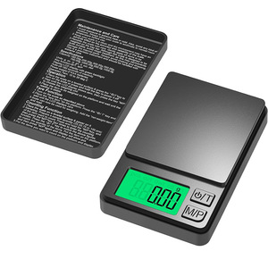เครื่องชั่งพกพาแบบดิจิตอล 1000 กรัม x 0.1 กรัม - ชั่งน้ำหนักอาหาร เครื่องประดับ ออนซ์/เมล็ดธัญพืช พร้อมจอ LCD มีไฟส่องหลัง - เครื่องชั่งขนาดเล็กสำหรับการเดินทาง - Product Image 1