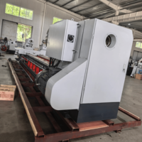 Tour CNC robuste Yade 755, largeur de guidage élevée, niveau de sécurité élevé, CW611125*5000, machine de tournage horizontale pour métaux, 4 postes à outils