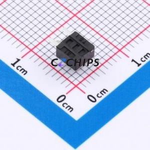 TSC08-CBW1FH4.5 Tactile Switch Through hole-3P,4.5x4.5mm Switch Single Pole Single Throw Round Button 2.5N Right Angle Insert - Product Image 2