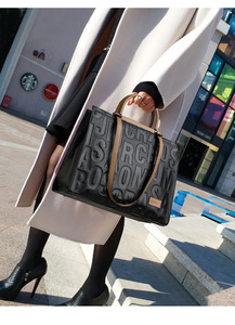 Sac fourre-tout grande capacité pour femme, sac à main en cuir véritable tendance pour femme - Product Image 6