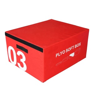 Juego de 4 piezas de caja de salto suave de espuma EPE premium adherida, ajustable en altura, para volteo y piruette - Product Image 5