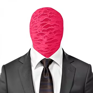 Máscara Facial Completa Negra JX para Halloween, Capucha para Adultos, Cabeza sin Rostro, Tela Morph - Product Image 3