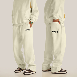 Pantalons de jogging unisexes en gros, vêtements de sport personnalisés avec poche à cordon, leggings larges d'hiver épais pour la salle de sport, pantalons de survêtement - Product Image 2