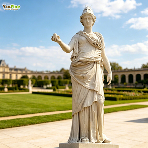 Escultura italiana de mármol para exteriores, <span class=keywords><strong>estatua</strong></span> de <span class=keywords><strong>diosa</strong></span> Athena para jardín - Product Image 1