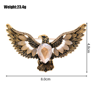 Jachon Novo Estilo Broche de Liga com Asas de Águia Vintage, Acessório de Moda para Roupas, para Atacado - Product Image 4