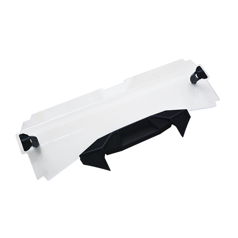 Прозрачное половинное ветровое стекло UTV, устойчивое к царапинам твердое покрытие, полипропиленовое ветровое стекло средней длины для Polaris RZR PRO XP 4 2020-2021