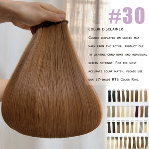 Extension per <span class=keywords><strong>Capelli</strong></span> Europei Remy <span class=keywords><strong>Colore</strong></span> Rame Auburn, Trama Super Double Drawn, Extension a Farfalla <span class=keywords><strong>di</strong></span> Alta Qualità - Product Image 2