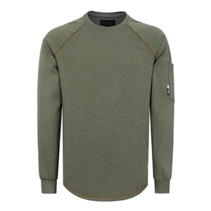 Maglietta da Lavoro <span class=keywords><strong>Serie</strong></span> Heather in Cotone 6oz Resistente alle Fiamme NFPA2112 CAT2 Ignifuga con Collo a Girocollo Elastico in Filo di Aramide - Product Image 5