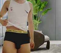 Sous-vêtements pour hommes à faible MOQ et haute qualité, caleçons respirants à poche en U/cuisse, boxers confortables à grande poche