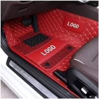 Ensemble de 4 tapis de sol de voiture en cuir de luxe pour Mercedes-Benz GLC 2017-2019, respectueux de l'environnement, antidérapants, sur mesure, Muchkey