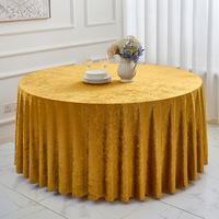 Nappe de table ronde en velours polyester de luxe, multicolores, champagne, nappe de table en velours pour mariage, fête, événements, banquet