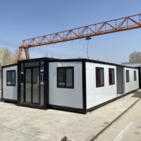 Expédition de conteneurs de maison préfabriquée pliables de 40 pieds en provenance de Chine avec salle de bain, chalet préfabriqué le plus vendu, maison de plage