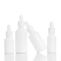 Vente flash - Flacons compte-gouttes en verre rond en porcelaine blanche, sérigraphiés, pour huiles essentielles, sérums fantaisie, 10 ml-100 ml, emballage cosmétique