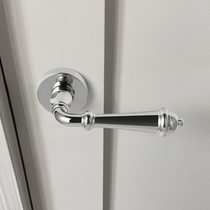 <strong>Goo</strong>-Ki Zinc Alloy French Classic <strong>Chrome</strong> Interior Solid Door Handle and Lock - Product Image 1
