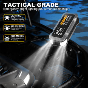 Upgraded 24000mah Portable <strong>Car</strong> Air Compressor <strong>Battery</strong> Booster with USB <strong>Cable</strong> 12V Jumpstarter for <strong>Cars</strong> Trucks 4000a Peak Current - Product Image 4