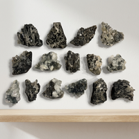 Lot de pierres brutes de fluorite naturelle pour la présentation de bijoux, la décoration, la collection de pierres précieuses et la vente en gros